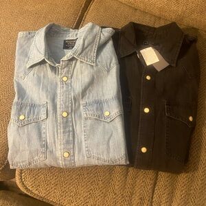 Men’s Abercrombie and Fitch Denim shirt bundle